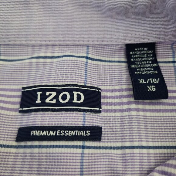 Izod Men's XL Premium Essentials Button-Down Long Sleeve Shirt - Picture 4 of 9